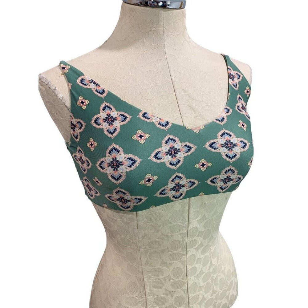 Medium O'Neill Womens Bikini Swimwear Top Middles Thalia Tile Top New